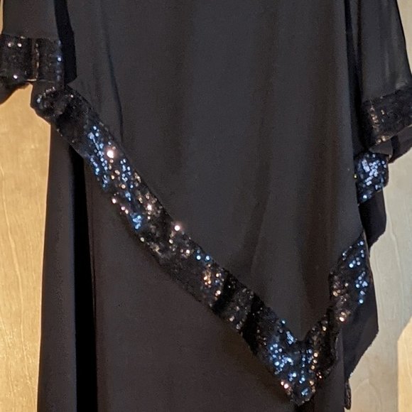 Scarlett Cocktail Evening Black Sequins Dress - Picture 6 of 10